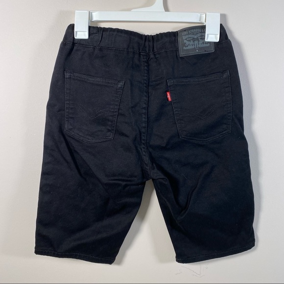 LEVI'S
Big Boys Stretch Logo-tape Denim Jogger Shorts In Black size L - Picture 3 of 5